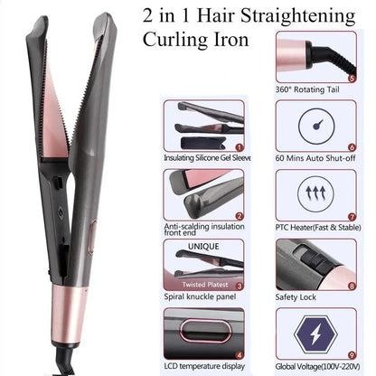 Hair Straightener And Curler