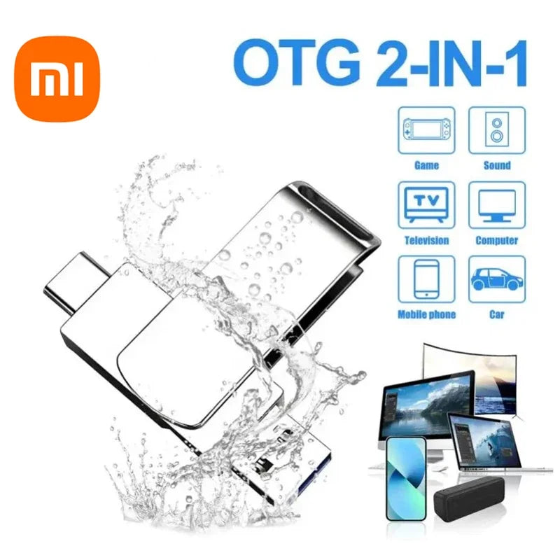 Xiaomi 16TB USB 3.2 Flash Drives High Speed Transfer Metal Pendrive Memory Card Pendrive Flash Disk Memoria Waterproof Stick New