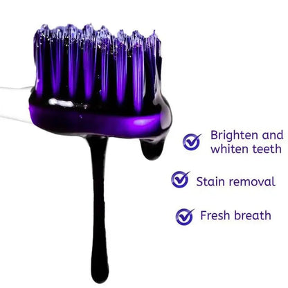 V34 Teeth Whitening Purple Mousse Toothpaste