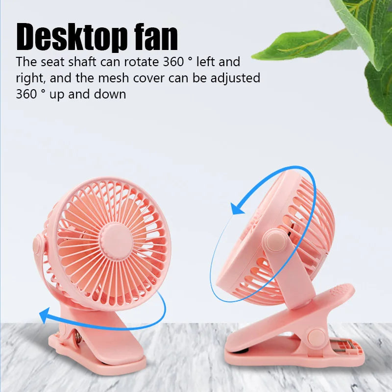 Portable Mini Hand Clip Fan USB